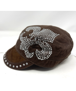 BHW Women&#39;s Rhinestone Women&#39;s Biker Hat Brown NWT - €13,05 EUR