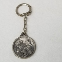 S.C.I.F. Dog Medal Keychain Gloria Pointer Setter Metal 1960s France Vin... - $12.30