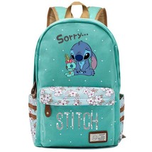 New Kawaii Disney Stitch Boy Girl Kids School Book Bags Women Bagpack Teenagers  - £40.24 GBP