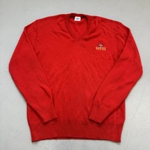VTG San Francisco 49ers V Neck Sweater Pullover Embroidered Sz M 80s NFL - £27.60 GBP