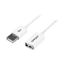 STARTECH.COM USBEXTPAA1MW 1M USB 2.0 AB M/F WHITE EXTENSION CABLE - $35.83