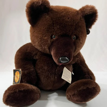 24K Polar Puff Special Effects Stuffed Brown Bear w/ Tags - £22.06 GBP