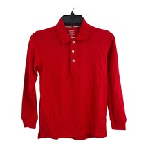 French Toast Red Long Sleeve Uniform Polo Kids Large 10/12 New - £9.15 GBP