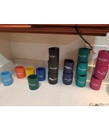 16 Panama Jack Can Koozies Coolers Travel Beach Pool Party Blue Green Pu... - $29.87 CAD