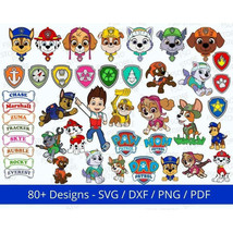 Paw Patrol Bundle 80+ Designs Layered SVG Bundle - $2.50