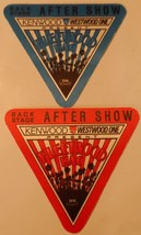 Fleetwood Mac 2 Backstage Passes 1987 Tour Original Unused After Show OT... - £15.45 GBP