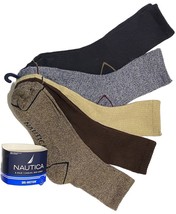 Nautica 5-Pair Men&#39;s Casual Mid-Crew Socks   Blue/Brown/Tan - £15.45 GBP