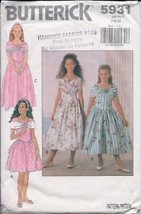 Butterick Pattern 5931 Girls&#39; Dress - £1.33 GBP