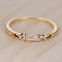 1.50CT Baguette Cut Diamond Engagement Wedding Ring 14K Yellow Gold Finish - £62.92 GBP