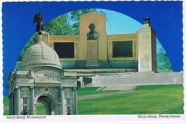Pennsylvania Postcard Gettysburg Monuments Peace Light Lincoln&#39;s Speech ... - £2.33 GBP