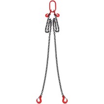 VEVOR 5/16" x 6' Chain Sling 2 Legs G80 Lifting Chain with Grab Hooks 6600 lbs - €102,92 EUR