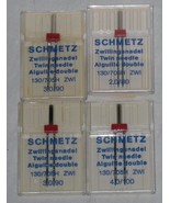 Schmetz Twin Needle Lot of 4 Vintage Sewing Machine Needles  - £12.51 GBP