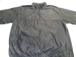 DESIGNER IZOD X-TREME FUNCTION GOLFWEAR PERFORMANCE 1/4 ZIP BLACK JACKET... - $17.42