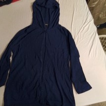Adamo Large Blue Hoodie, Oversized Hoodie, Cozy Sweatshirt, Unisex Clothing - £15.51 GBP