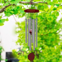 30&quot; Wind Chimes Large Deep Tone Chapel Bells 6 Tubes Outdoor Garden Home... - $17.99