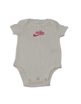 Baby Girl&#39;s Nike Short Sleeve Pull-Over /Snap Bodysuit Tee (6M) White - ... - $6.79