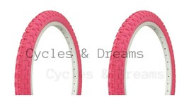 Vintage Bmx Free Style Old School Comp Iii Tires 20 X 2.125 All Pink, Bike Tires - £31.94 GBP