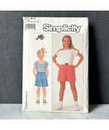 Simplicity Girls Knit Shorts and Top Vintage Sewing Pattern #8040 Sizes ... - $13.25 CAD