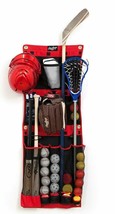 Crawford Vertical Sport Storage Organizer 48&quot;High x 18&quot; Wide x 9&quot; Deep~Black/Red - £7.44 GBP