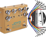 Analog Circuit Overdrive Effect Pedal with 6 Pack Professional Patch Cables - $159.35