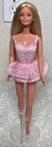 1976 Mattel Ballerina Barbie Blond Hair Blue Eyes Knees Bend 1966 Body - $18.79