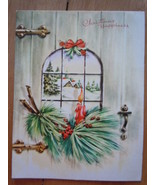 Vintage Christmas Happiness Wipco Greeting Card - $4.07 CAD