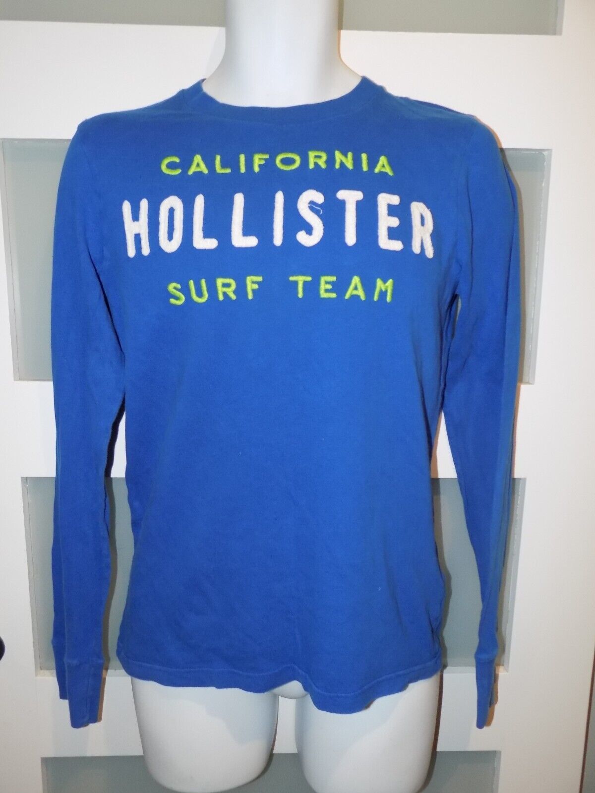 Hollister Blue California Surf Team LS Shirt Size S Men&#39;s - $14.40