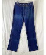 Vtg 70s N’est Ce Pas? Sz 11/12 Women’s Sawtooth Pockets Hippie Denim Blu... - $2,622.50 MXN