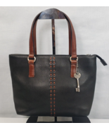 Fossil Whipstitch 1954 Key Pebble Black  Brown Leather Crossbody Hand Bag - €33,92 EUR