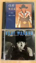 Clay Walker Lot of 2 CD&#39;s- Hypnotize the Moon, If I could Make a Living - £6.22 GBP
