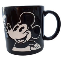 Disney Store Mickey Mouse Steamboat Willie Black &amp; White Embossed Mug - £9.23 GBP