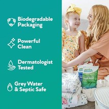 Earth Breeze Liquid-less Laundry Detergent Sheets Fresh Scent NO Plastic Polluti - £14.92 GBP