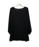 Shein Black Pullover Shift Dress Womens Size 6 - $14.00