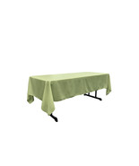 TCpop60x120-SageP19 Polyester Poplin Rectangular Tablecloth Sage - 60 x ... - $65.01 CAD