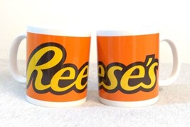 Pair Reese&#39;s PB Cups 4&quot; Hershey&#39;s Peanut Butter Cup Coffee Chocolate Mug - £5.47 GBP