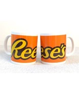 Pair Reese&#39;s PB Cups 4&quot; Hershey&#39;s Peanut Butter Cup Coffee Chocolate Mug - £5.44 GBP