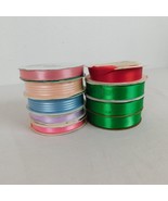 9 Rolls Offray Sheer Splendor Ribbon Assorted Colors Sizes 5/8 3/8 1/4 R... - £7.66 GBP