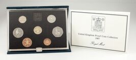 1986 Great Britain Proof Set Collection w/ Original COA and Case - $95.26