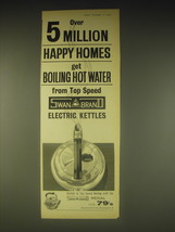 1962 Swanmaid Brand Electric Kettles Ad - Over 5 million happy homes - £14.78 GBP