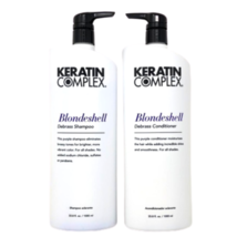 Keratin Complex Blondeshell Debrass Shampoo &amp; Conditioner 33.8 oz NEW PACKAGE - $48.45