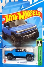 Hot Wheels 2024 HW Green Speed Series #62 GMC Hummer EV Blue w/ BLs - £2.24 GBP