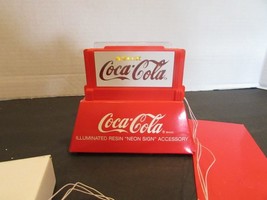 Dept 56 Lighted Blinking Coca-Cola Neon Sign 4.75&quot;L Battery Pack D3 - $266.54 MXN