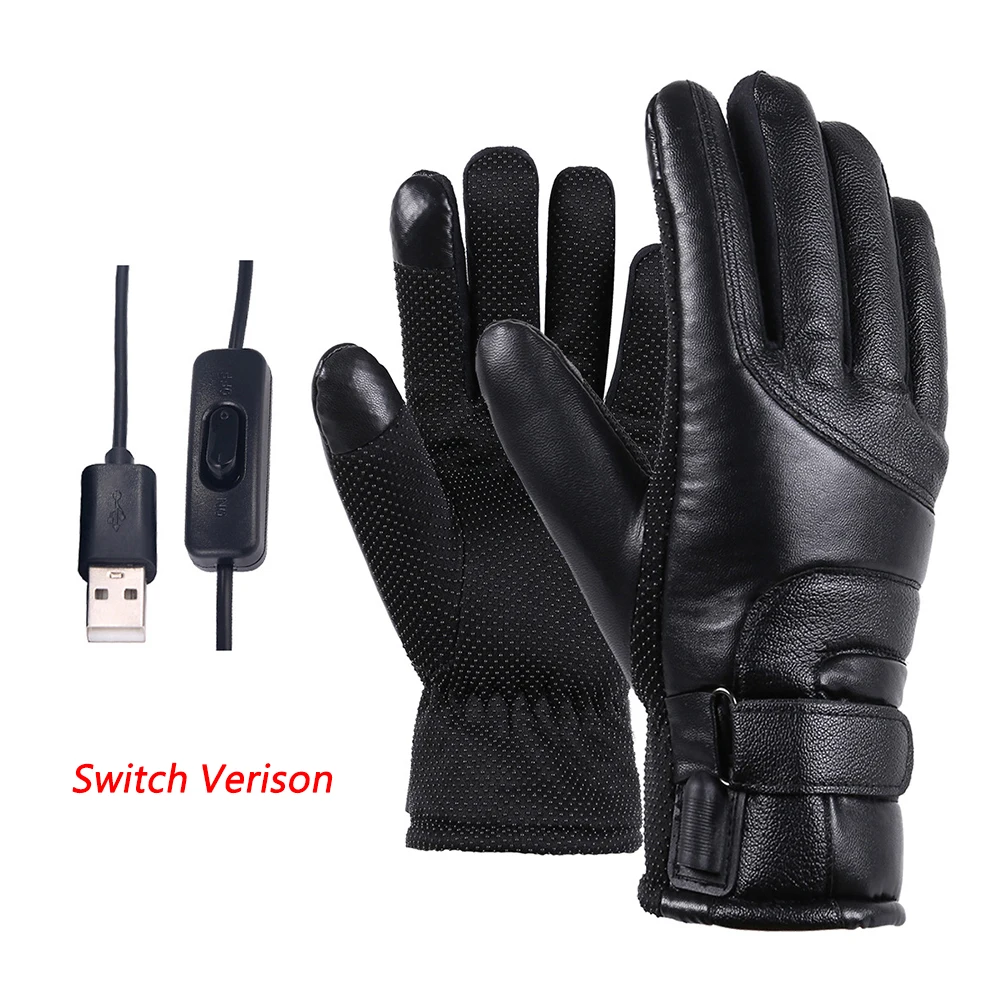 Universal Men Heated Gloves Rechargeable USB Hand Warmer Electric Heating Gloves - £146.13 GBP