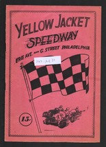 Yellow Jacket Speedway Midget Auto Race Program 8/21/1947-Philadelphia area r... - £88.48 GBP