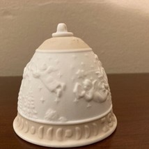 Vintage Lladro Porcelain Christmas Bell 1989 Angels Ornament - $14.84