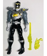 Power Rangers Dino Super Charge Dino Drive Black Ranger 5&quot; Action Figure - £11.61 GBP