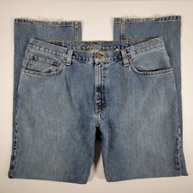 Eddie Bauer Men&#39;s Jeans 38x34 Relaxed Fit Blue Medium Wash - $19.96
