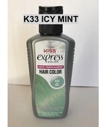 KISS EXPRESS SEMI PERMANENT HAIR COLOR K33 ICY MINT  3.5 FL. OZ. - $6.77 CAD