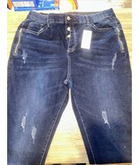 Women’s Evan’s Plus Size Serendipity Zip Jeans. Size 20. Dark Wash. NWT. 4 - £38.82 GBP