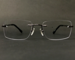 Technolite Eyeglasses Frames TFD6001 GM Gray Rectangular Rimless 54-18-140 - $37.18